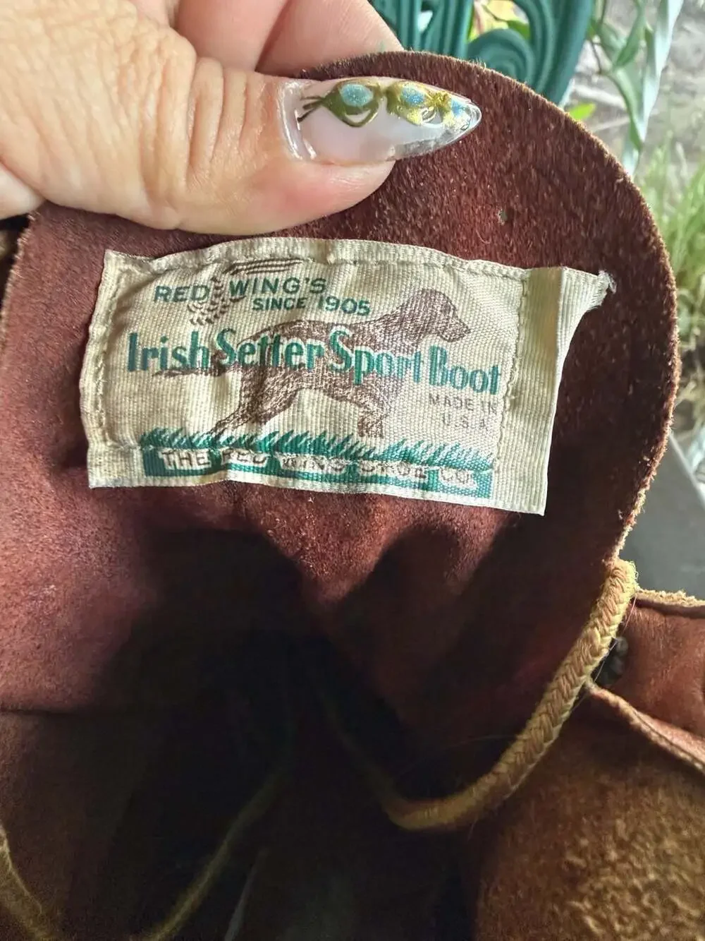 Vintage Red Wing Irish Setter Sport Hunting Boots 9 C